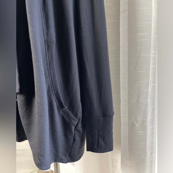 Athleta Pranayama Restore Wrap Cardigan Nirvana Modal in Black Size Small - Picture 6 of 11